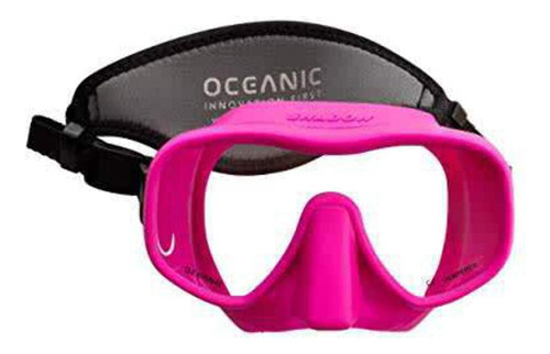 (ice) - Oceanic Shadow 1 Window Scuba Diving Mask (ice)