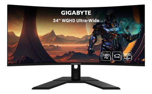 Monitor Led Gigabyte Curvo Gs34wqc 34 Wqhd 120hz Hdmix2