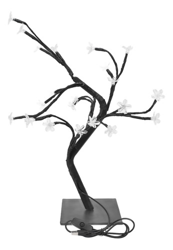 Árbol De Cerezo En Flor, Led Cálido, Alimentado Por Usb, Plá