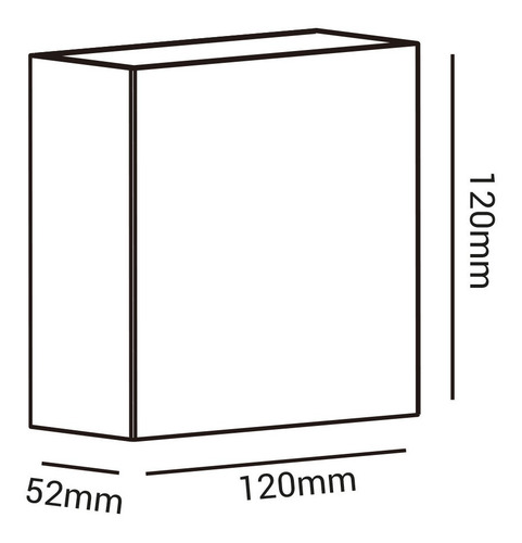 20x Arandela Led 8w Externa Facho Duplo Ajustavel L1280