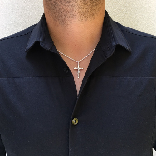 Imagen 8 de 10 de Dije Cristo De Plata .925 Hombre Mujer Agálea Joyería