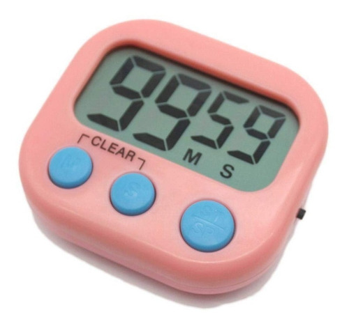 Timer Reloj Cocina Segundero Minutero Cuenta Regresiva Rosa