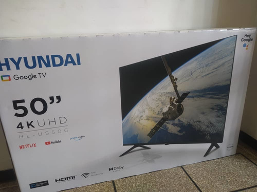 Televisor 50  4k Sistema Android Smartv Hyundai Tiendafisica