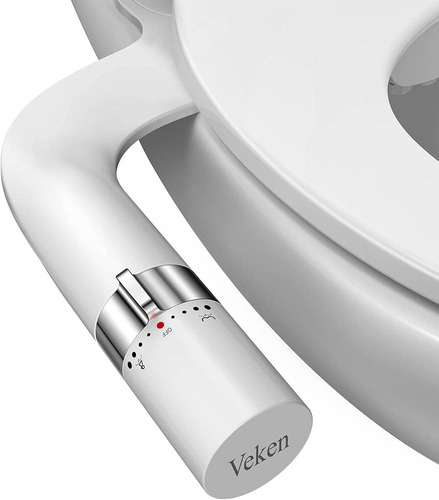 Bidet Adaptable Para Inodoro Veken Doble Boquilla - Plateado