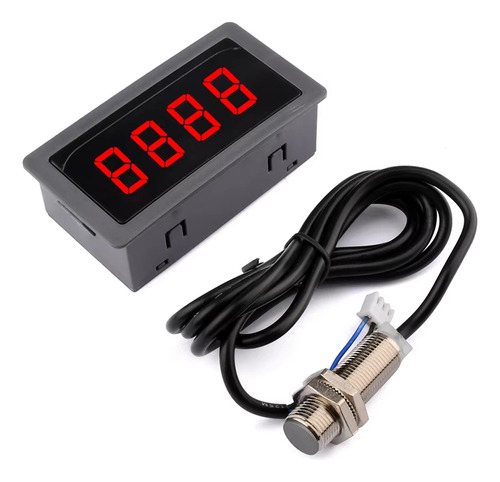Contador Led Digital Con Tacómetro De 9999 Rpm, Calibre 8-24