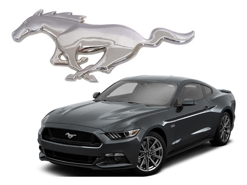 Logo Emblema Cromado Compatible Con Ford Mustang