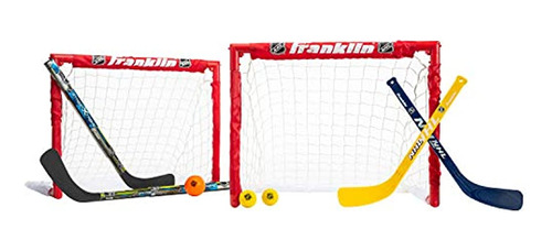 Franklin Sports Kids Juego De 2 Porterías De Hockey Plegable