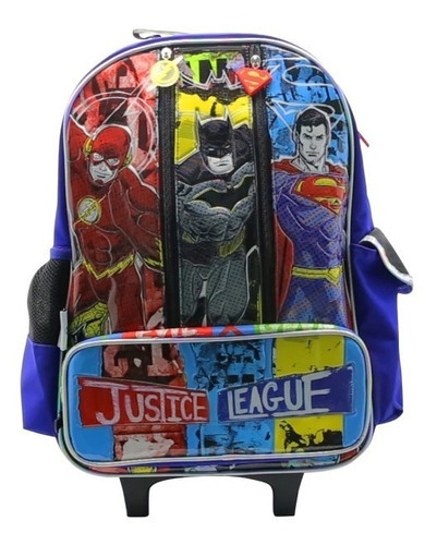 Mochila Superheroes 18 PuLG C/carro Escolar Cresko Legitima