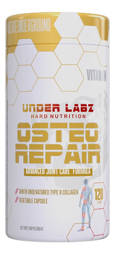 Osteo Repair Under Labz 120 Caps - Colágeno Tipo 2 Joint Uc2
