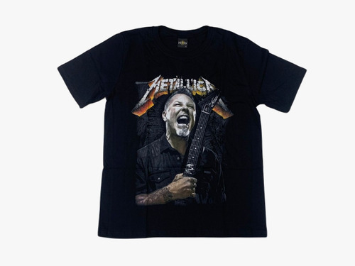 Camiseta Metallica Blusa Preto Rock James Hetfield Hcd497