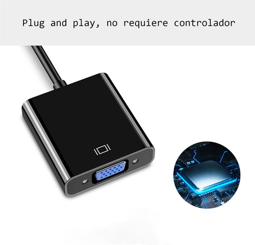 Imagen 6 de 8 de El Convertidor De Vídeo Usb 3.0 A Vga Se Conecta Al Monitor