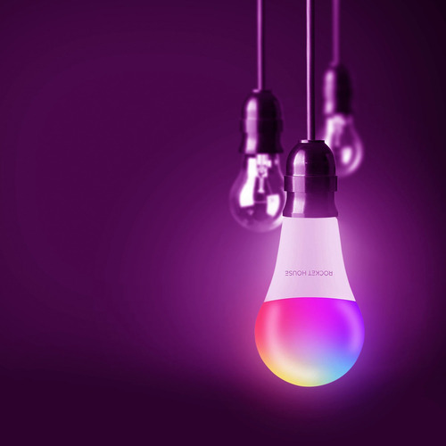 Rocket House RAINBOW-KIT 4 Focos Led Wifi Con Control Remoto Inteligente Rgb Alexa