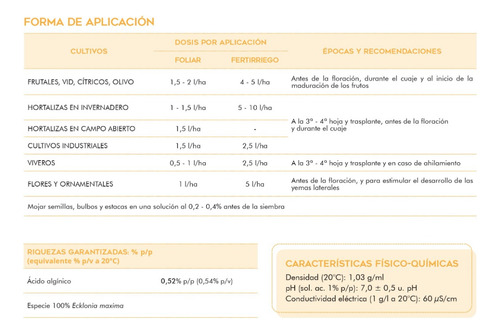 Bioestimulante Vegetal A Base De Algas Marinas 100% Natural