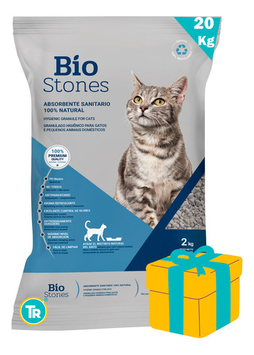 Baño Arena Piedra Sanitaria Gatos 20 Kg + Envío S/cargo