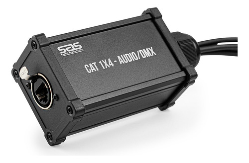 Medusa Sas Cat 1x4 Montada Com 4 Xlr Linha Macho Rj45