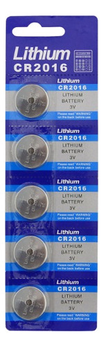 Tira De Pilas Cr2016 Lithium Reloj Porton Control 5 Pilas