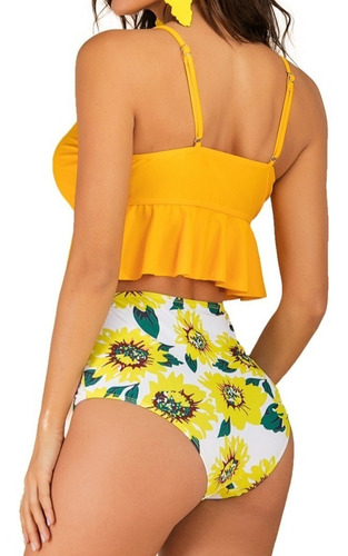 Imagen 2 de 3 de Bikini Tiro Alto Top Ruffle Colores