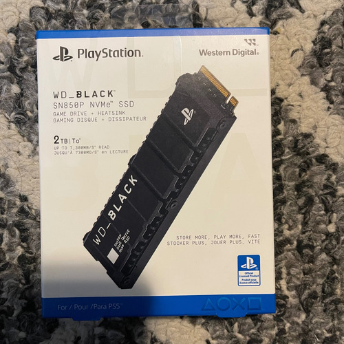 Wd Disco Duro Interno Ssd 2tb Licencia Oficial De Ps5 Sn850p