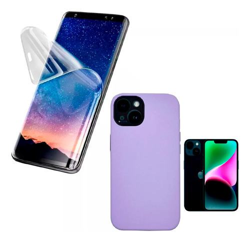 Protector Silicona Tpu Para iPhone + Hidrogel Simil Vidrio®