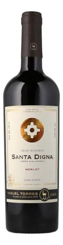 Pack De 12 Vino Tinto Santa Digna Gran Reserva Merlot 750 Ml