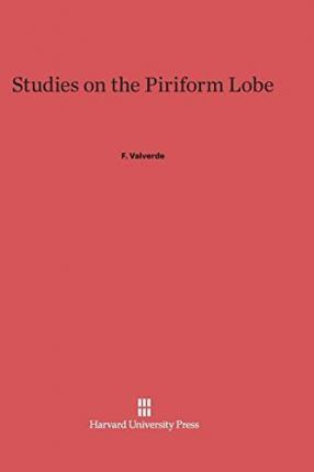 Libro Studies On The Piriform Lobe - F Valverde