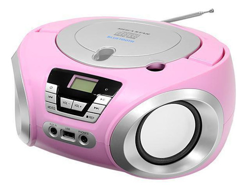 Cd Player Megastar Bluetooth Usb Cd Fm Rosa