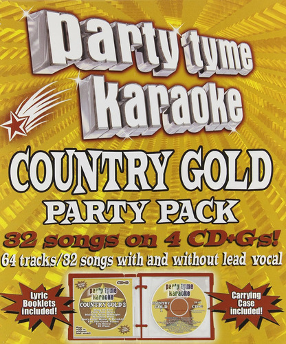 Cd: Party Tyme Karaoke - Paquete Country Gold Party (32+32 C