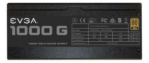Fuente de poder para PC Evga SuperNOVA G1 1000 G1 1000W negra 100V/240V