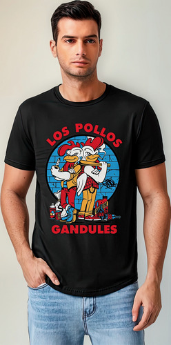 Polera Los Pollos Gandules 100% Algodón Exclusividad 111