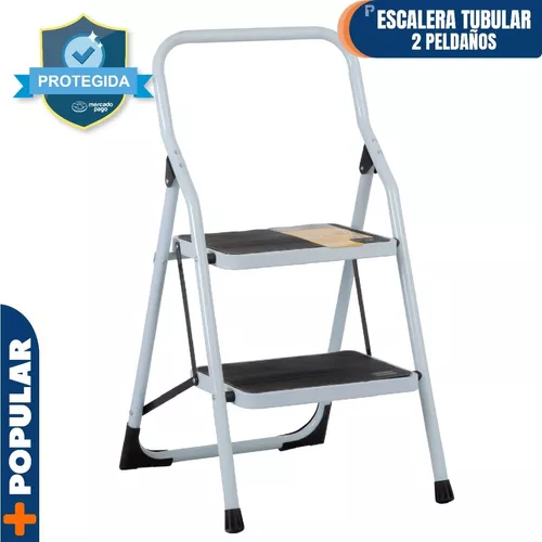 ESCALERA TUBULAR, PLEGABLE, 2 PELDAÑOS, PRETUL 24118