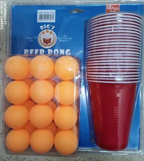 Beer Pong!!juego De Copas Y Bolas De Pong,juego Para Fiesta