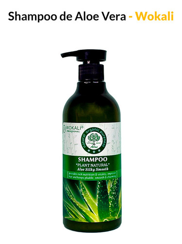 Shampoo De Aloe Vera 550ml - Wokali