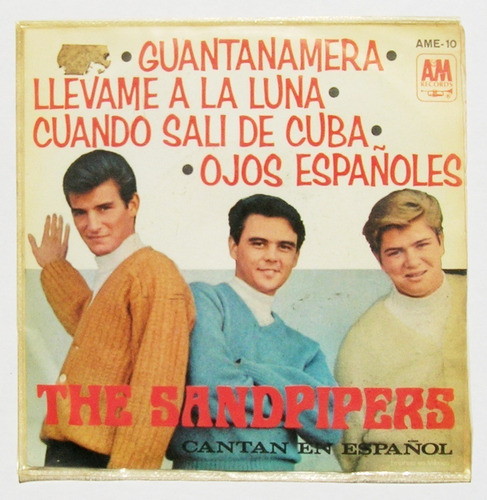 The Sandpipers Cantan En Español Disco Vinyl 45 Rpm, 1968