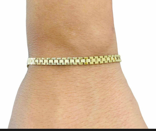 Pulsera Baby Rolex 21 Cm Oro 10 Kilates + Obsequio