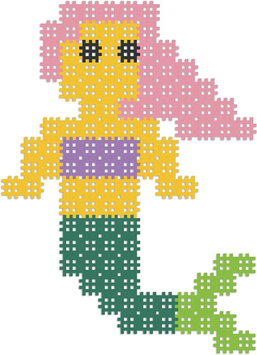 Marioinex Mermaid Puzzle - 150 Piezas De Bloques De Micro Go