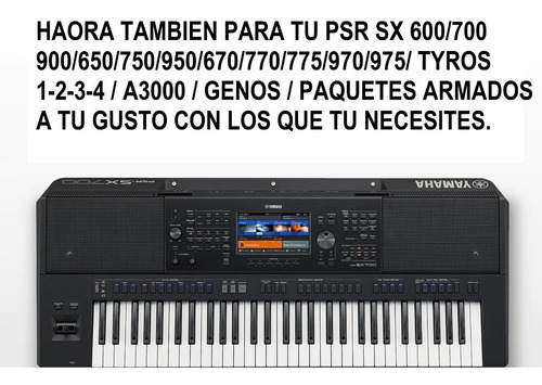 Samples 4x$36.00-yamaha Psr S650-7-9-s670-770-75-970-75-sx (Usado)