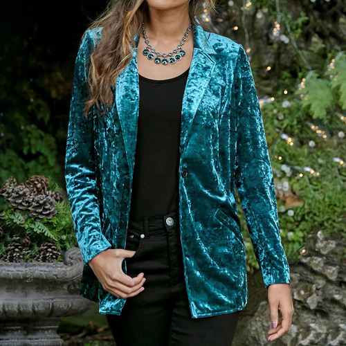 Ropa De Abrigo De Manga Larga A La Moda Para Mujer Con Boton