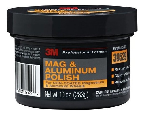 3m 39529 Mag  Crema Para Pulir Rines De Aluminio