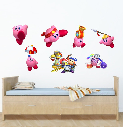 Vinilo Pared Infantiles Kirby  Decoracion Wall Stickers