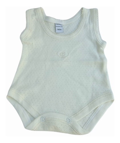 Body Musculosa Bebe Jersey Calado 100 % Algodón