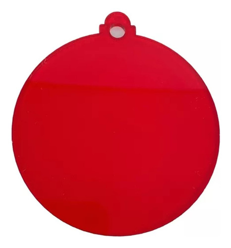 Esfera Acrílico Rojo Translucido (placa)