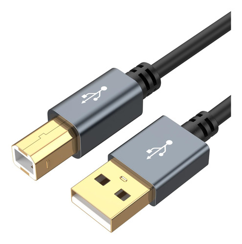 Cablecreation Cable Largo Impresora Usb 15 Pie 50 Unidad Hp