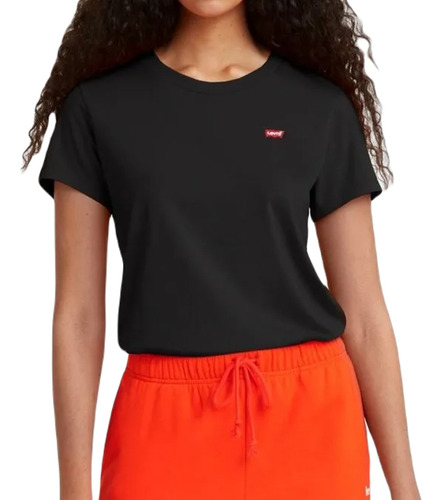 Remera Levis The Perfect Tee Mujer Logo Negro