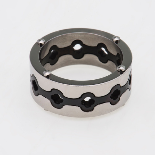 Anillo De Hombre De Acero Italiano Guilad Anc02
