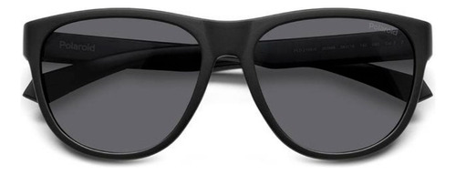 Lentes Polaroid Pld2156/s 003 Matt Black Polarizado Lente Dark Grey Diseño Solar