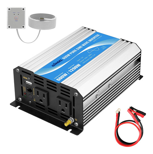 Giandel Power Inverter Pure Sine Wave 600watt 12v Dc A 110v 