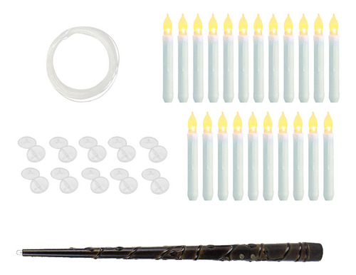 Velas Flotantes Para Colgar En La 20 Piezas Blancas B