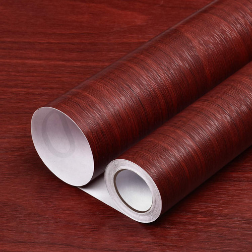 Caltero Papel Contacto Madera Roja Marron 17.7 X 32.8 Pie