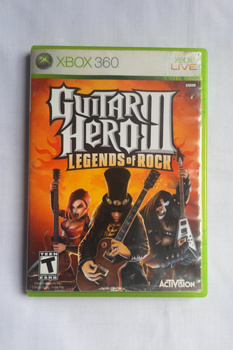 Guitar Hero Iii 3 Legends Of Rock Xbox 360 Físico Usado