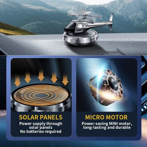 * Ambientador Solar Para Coche Avión Difusor De Aceite